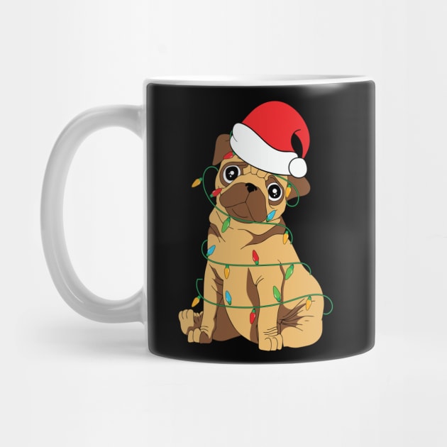 Cute Pug Christmas Tree by BadDesignCo